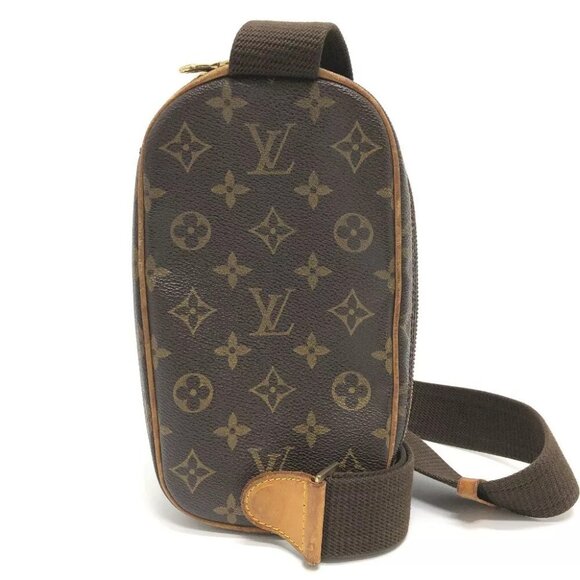 LOUIS VUITTON Monogram Pochette Gange Shoulder Bag MonogramCanvas Brown - Picture 11 of 16